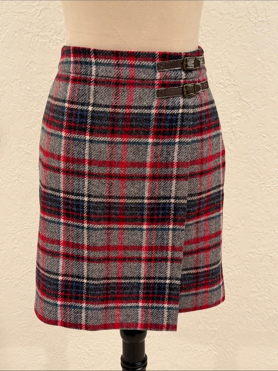 Boden Dresses & Skirts - Boden British Tweed by Moon Wrap wool plaid skirt size 2